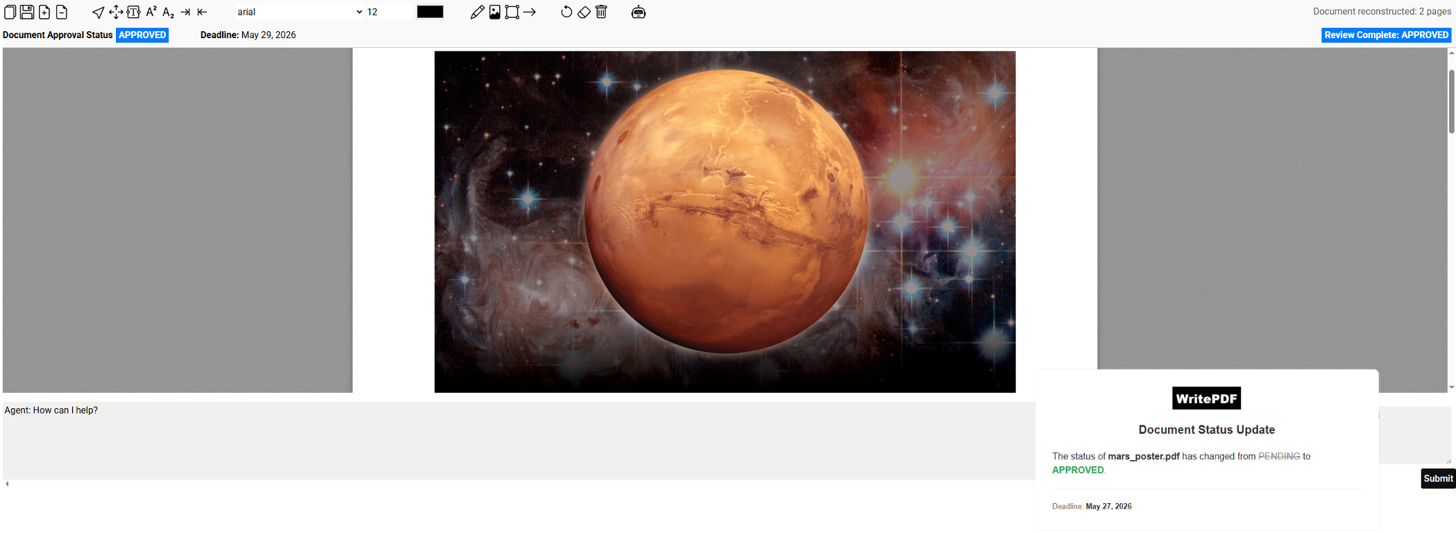 Create document approval workflow
